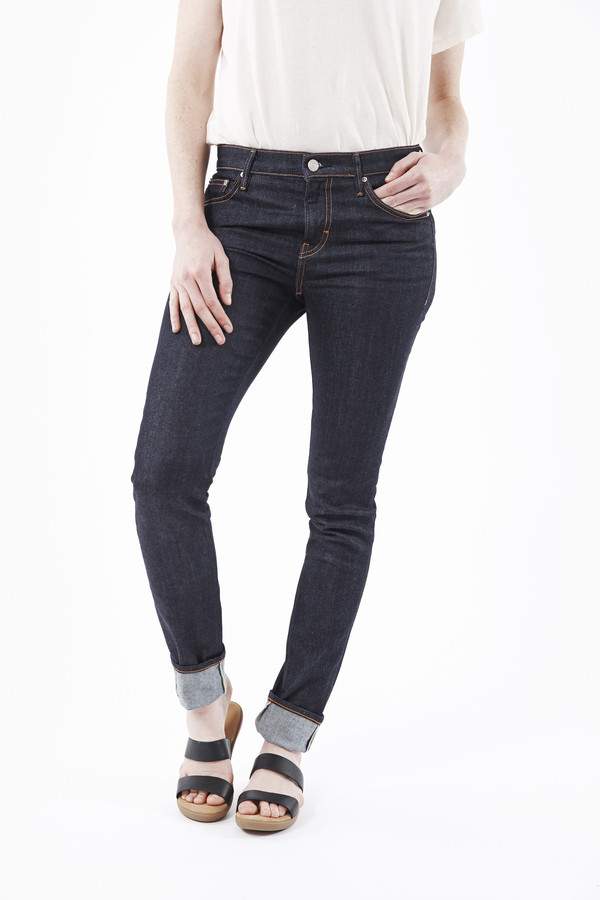 EARNEST SEWN Natasha Midrise Skinny Jeans in Dark Blue EARNEST SEWN Natasha Midrise Skinny Jeans in Dark Blue