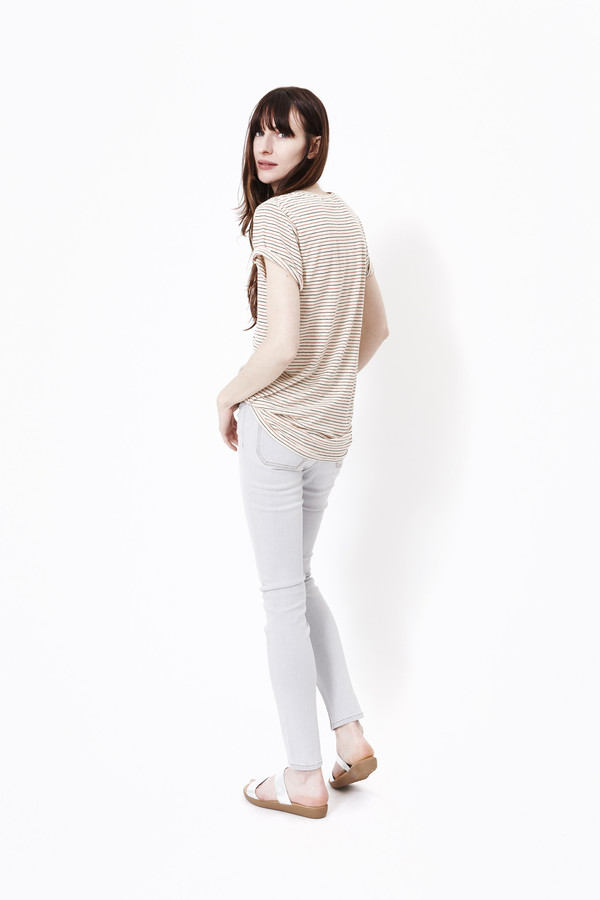 Jungmaven Red & Blue Stripe Tee Jungmaven Red & Blue Stripe Tee