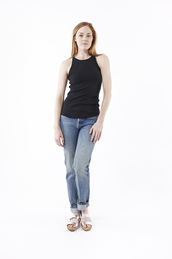 Line Sandy Knit Tank in Caviar Line Sandy Knit Tank in Caviar