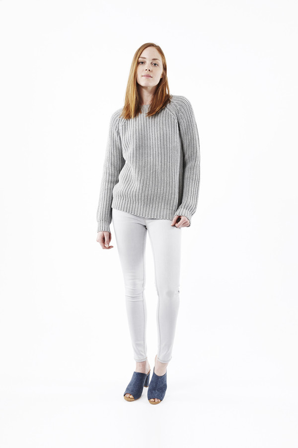 EARNEST SEWN Tourmaline Sweater in Grey EARNEST SEWN Tourmaline Sweater in Grey