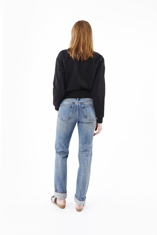 EARNEST SEWN Victoria Straight Leg Jeans in Light Blue EARNEST SEWN Victoria Straight Leg Jeans in Light Blue