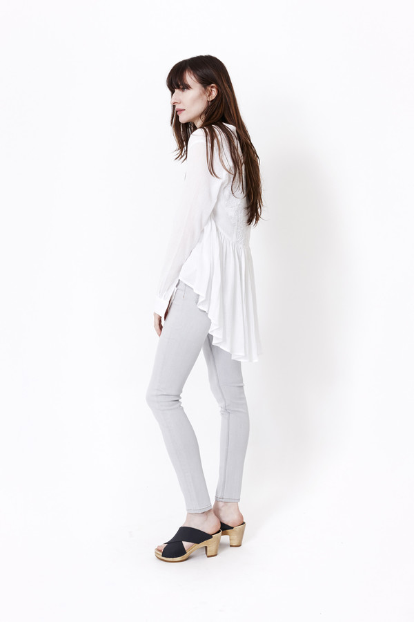 Mara Hoffman Wheat Embroidered Blouse Mara Hoffman Wheat Embroidered Blouse