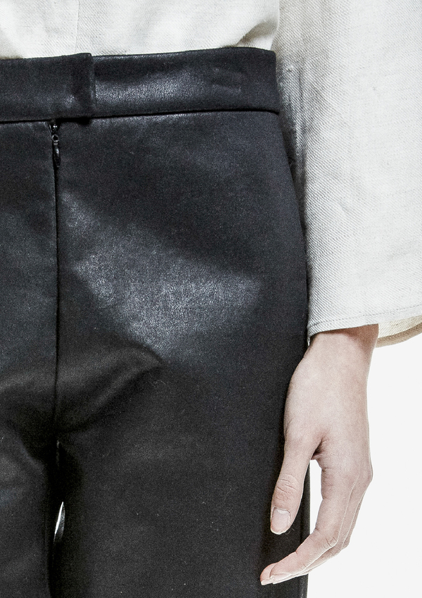 Berenik Trousers Shiny Cotton - Black Berenik Trousers Shiny Cotton - Black