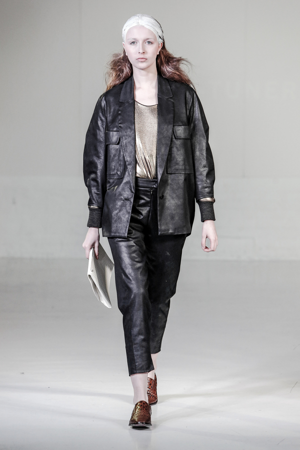 Berenik Trousers Shiny Cotton - Black Berenik Trousers Shiny Cotton - Black
