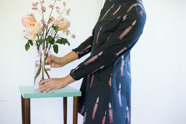 Samantha Pleet Passion Dress Candle Print Samantha Pleet Passion Dress Candle Print