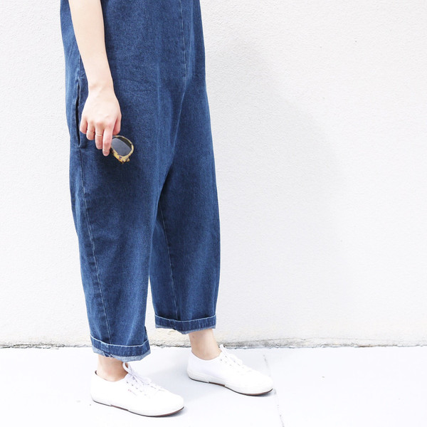 Ilana Kohn Gary Jumpsuit, Denim, Cotton Ilana Kohn Gary Jumpsuit, Denim, Cotton
