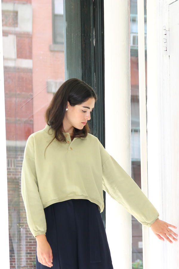 DUO NYC Vintage Cropped Pullover DUO NYC Vintage Cropped Pullover