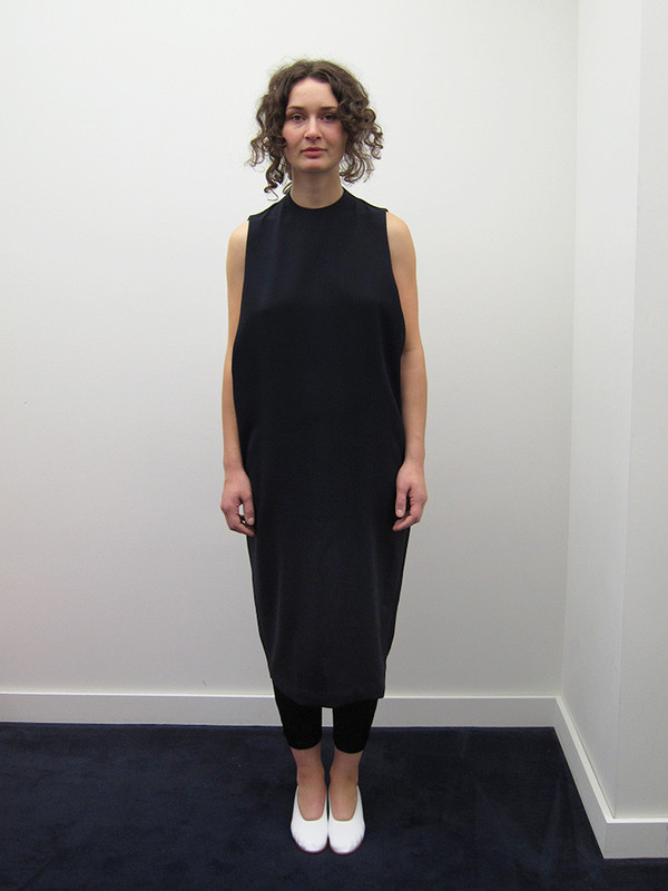 KAAREM Dill High Collar Dress, Blue/Black KAAREM Dill High Collar Dress, Blue/Black