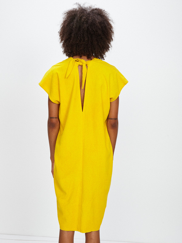 Miranda Bennett HIGH PLAINS DRESS / MARIGOLD SILK NOIL - TRS EXCLUSIVE Miranda Bennett HIGH PLAINS DRESS / MARIGOLD SILK NOIL - TRS EXCLUSIVE