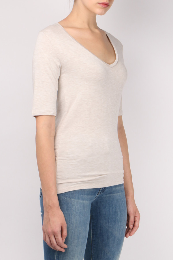 Majestic Filatures Manches Coudes V-Neck Majestic Filatures Manches Coudes V-Neck
