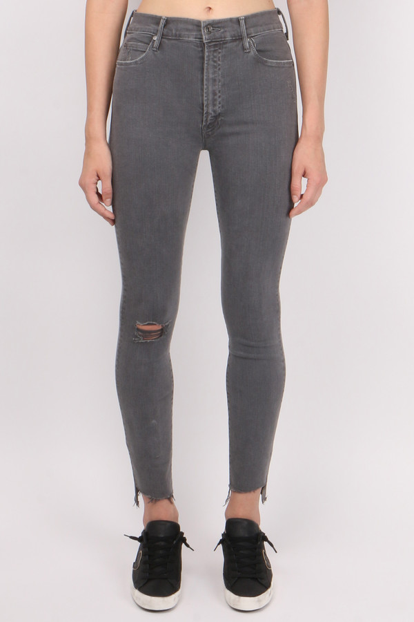 Mother Denim Stunner Zip Ankle Step Fray Mother Denim Stunner Zip Ankle Step Fray