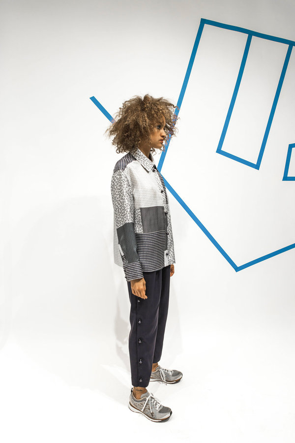 Steven Tai Printed Silk Blouse Steven Tai Printed Silk Blouse