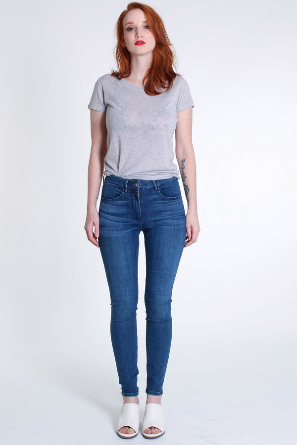 3x1 Channel seam high rise skinny in teras 3x1 Channel seam high rise skinny in teras