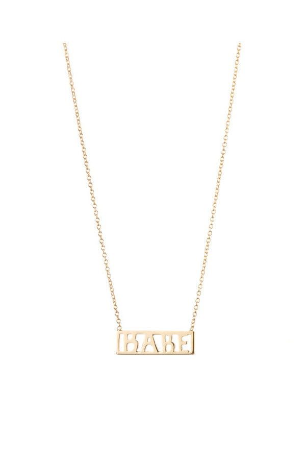 Winden Babe Necklace, 14K Yellow Gold Winden Babe Necklace, 14K Yellow Gold