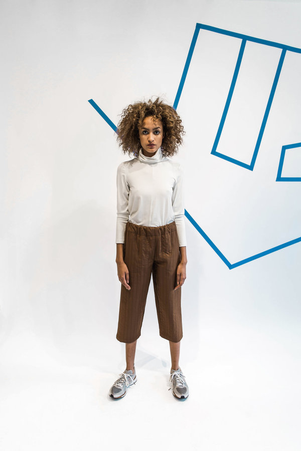 Wolcott : Takemoto Nadine Pant - Silty Brown Wolcott : Takemoto Nadine Pant - Silty Brown