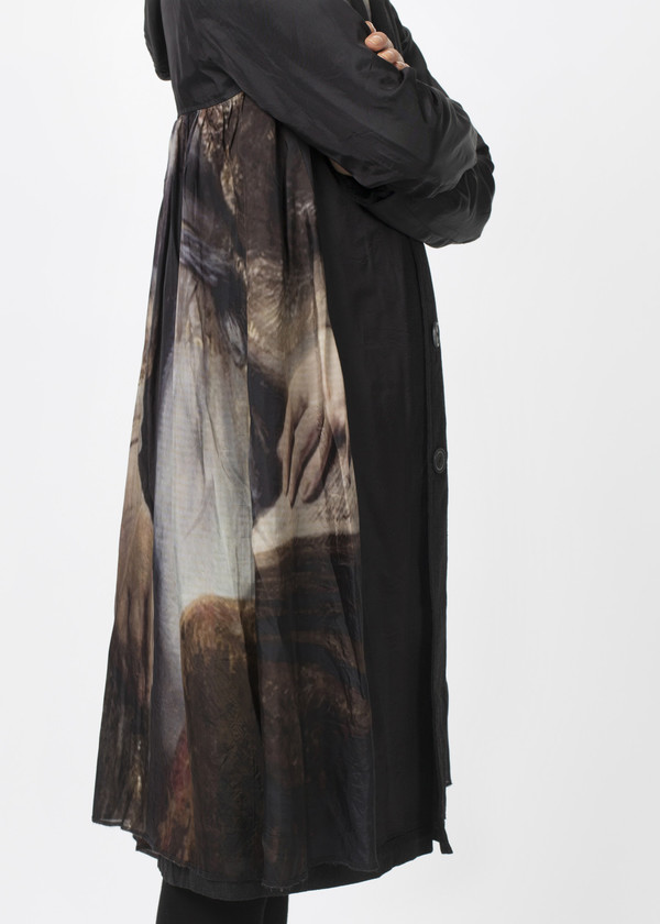 Rundholz Reversible Pleated Painting Coat Rundholz Reversible Pleated Painting Coat