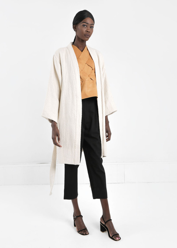 Wray Natural Mantle Robe Coat Wray Natural Mantle Robe Coat