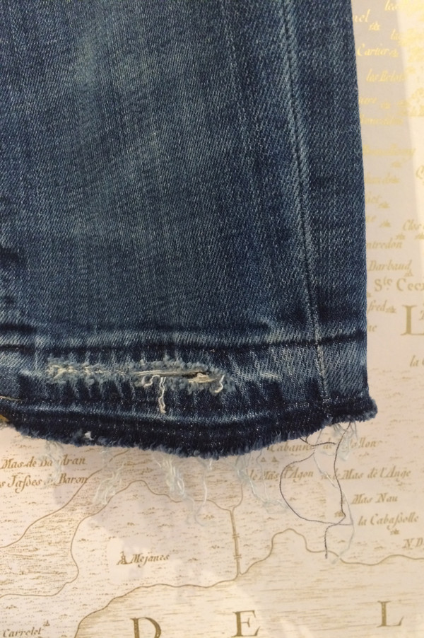 R13 'Alison' Crop in Strummer Blue R13 'Alison' Crop in Strummer Blue