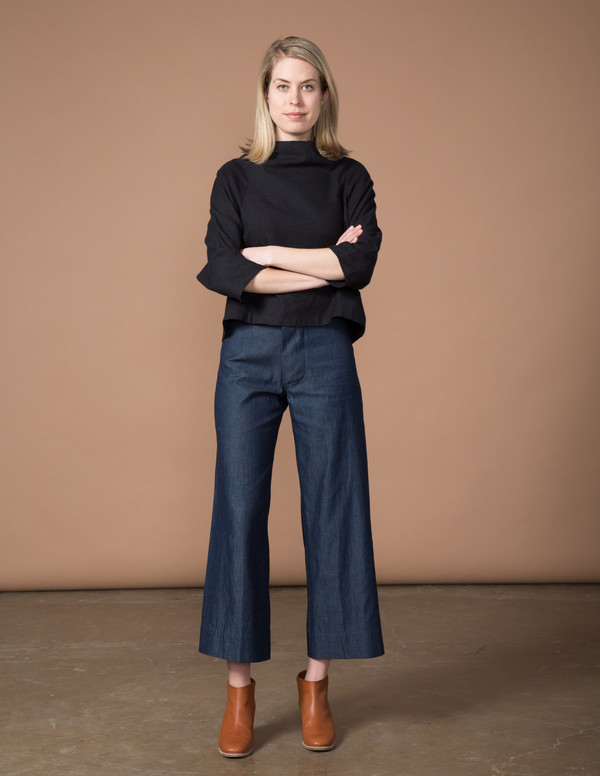 SBJ Austin Lisa Top - Black Woven SBJ Austin Lisa Top - Black Woven