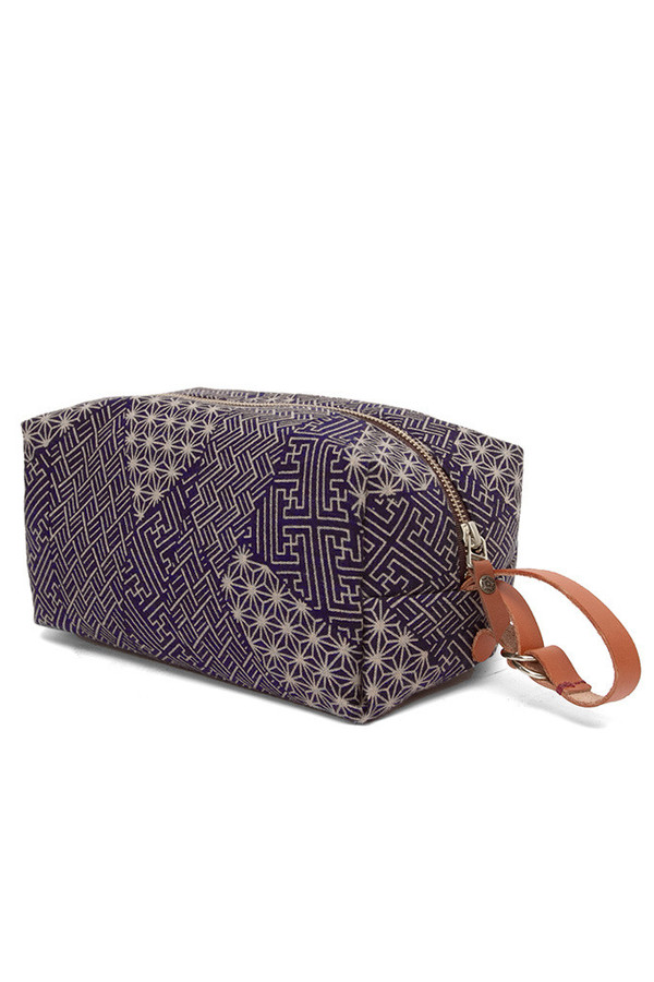Kiriko Indigo Multi Pattern Dopp Kit Kiriko Indigo Multi Pattern Dopp Kit