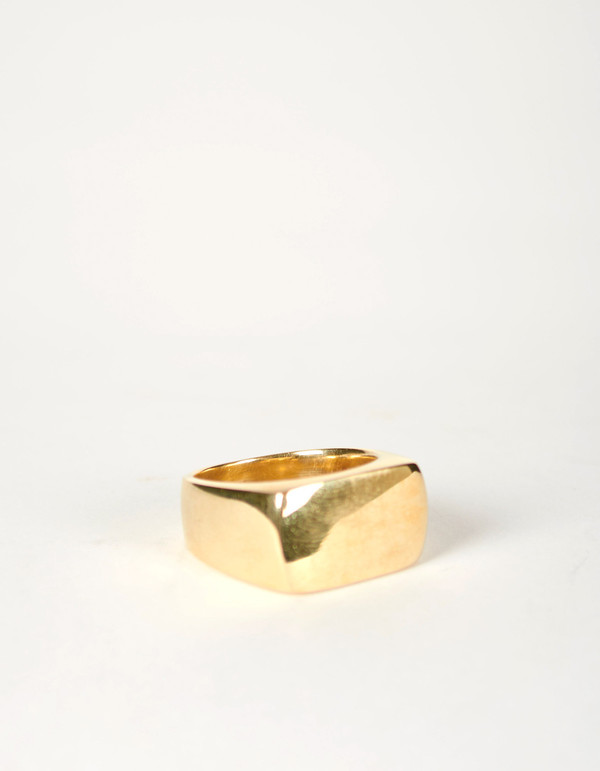 Jon Swinamer Plain Signet Ring Bronze Jon Swinamer Plain Signet Ring Bronze
