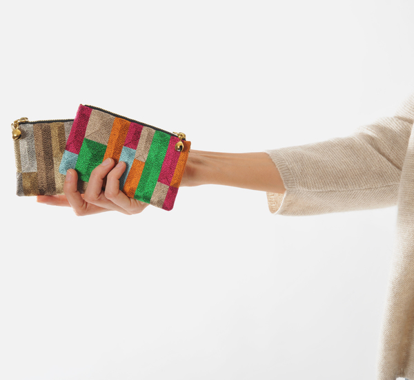 Anne Grand-Clément Tetris Multicolor Extra Small Pouch Anne Grand-Clément Tetris Multicolor Extra Small Pouch