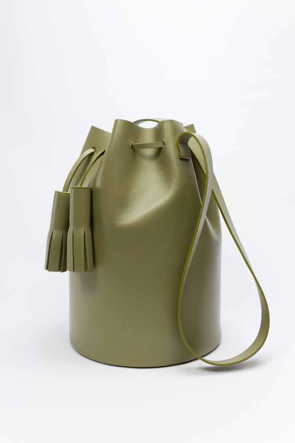 Building Block Bucket in Olive Building Block Bucket in Olive