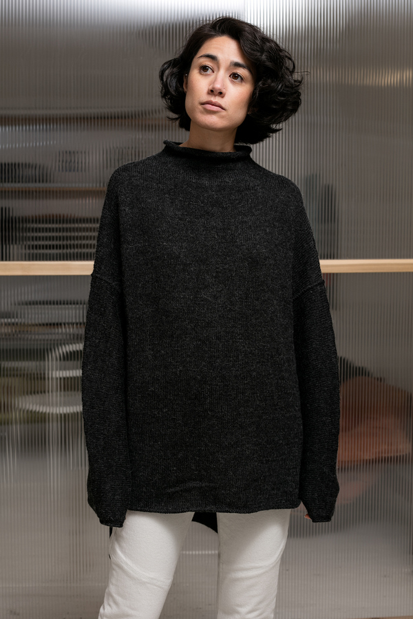 Lauren Manoogian Oversized Rollneck - charcoal Lauren Manoogian Oversized Rollneck - charcoal