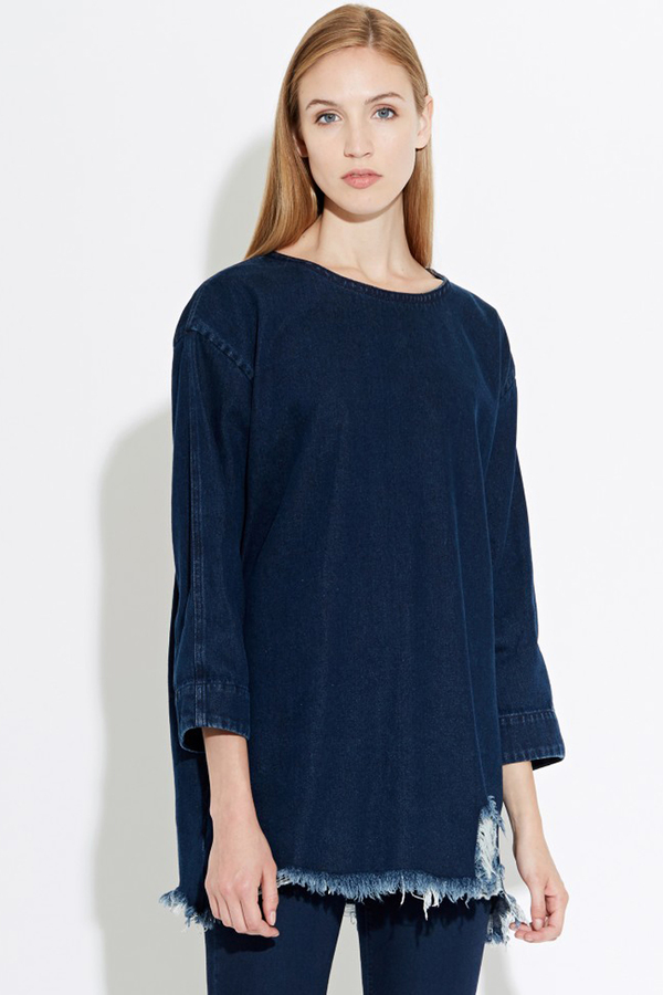 WAVEN Eira Denim Shirt Dress- Hel Blue WAVEN Eira Denim Shirt Dress- Hel Blue