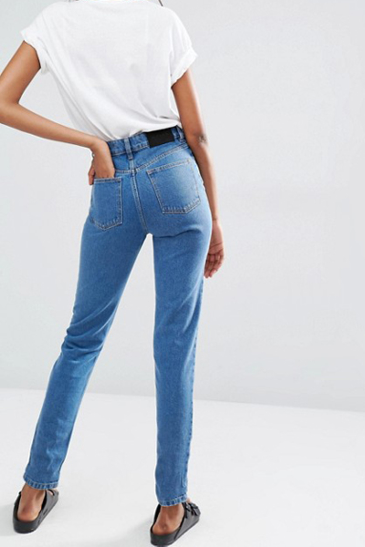 waven mom jeans