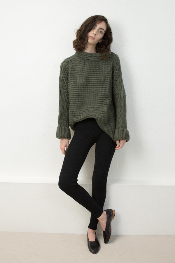 Micaela Greg Black Rib Legging Micaela Greg Black Rib Legging