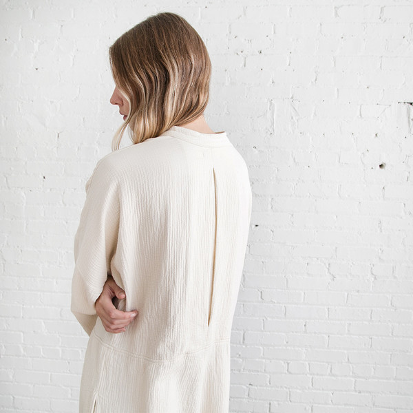Black Crane Quilted Jumper - Cream Black Crane Quilted Jumper - Cream