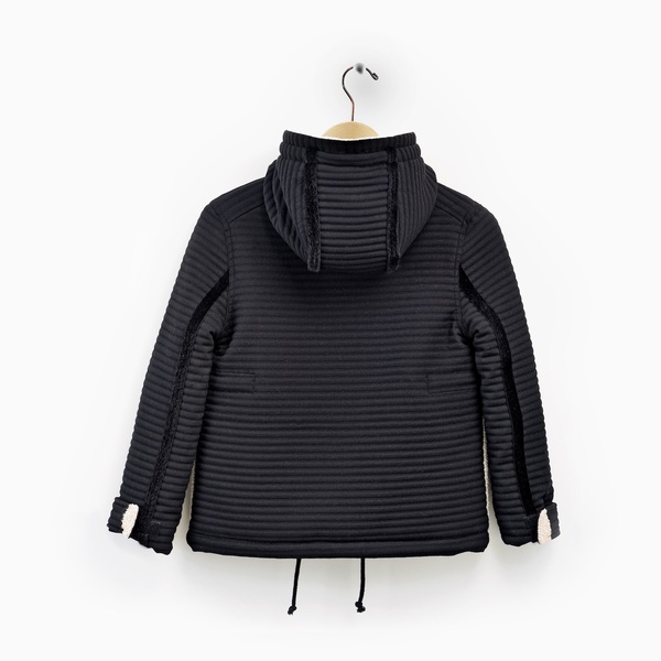 Andorine Multi-Colored Hood Coat Andorine Multi-Colored Hood Coat