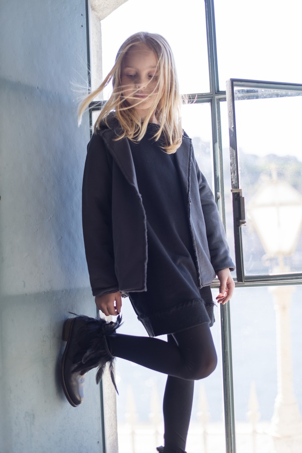Andorine Black Sweat Dress Andorine Black Sweat Dress