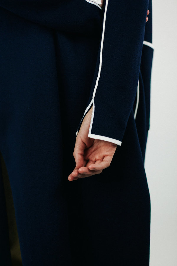 Achro Slim Long Cardigan - Navy Achro Slim Long Cardigan - Navy