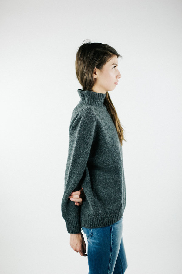 Objects without Meaning Mock Neck Sweater - Grey Objects without Meaning Mock Neck Sweater - Grey