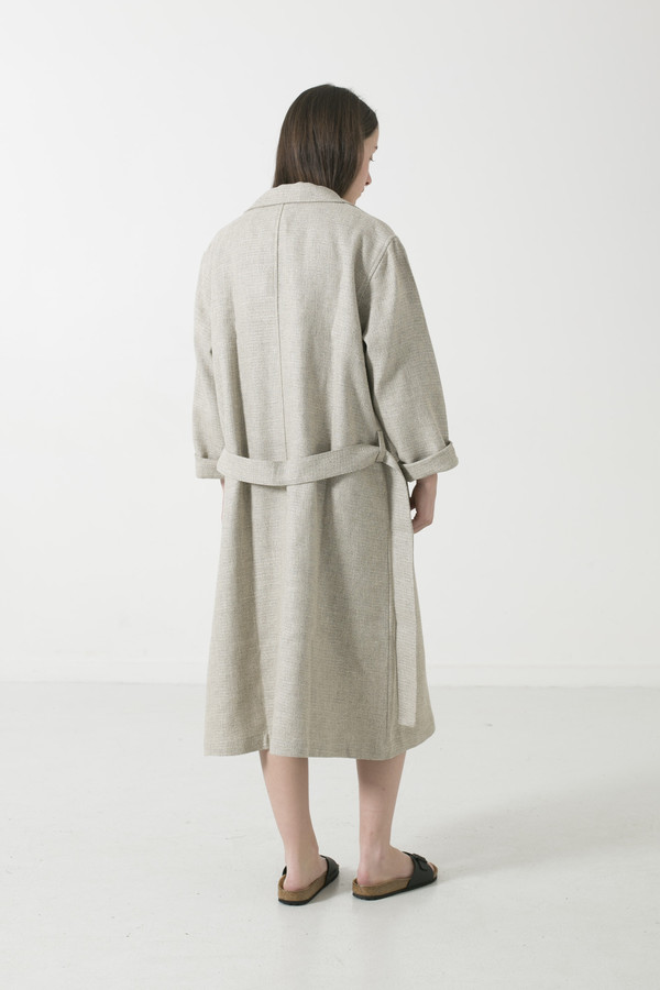 GOOD STUDIOS WOMENS LTD EDTN HEMP/YAK/WOOL TWEED DUSTER GOOD STUDIOS WOMENS LTD EDTN HEMP/YAK/WOOL TWEED DUSTER