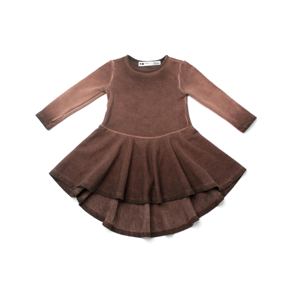 OMAMImini Brown High-low Ombré Dress OMAMImini Brown High-low Ombré Dress
