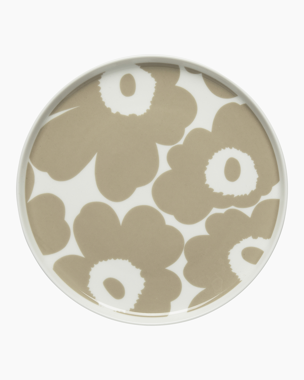 Marimekko Unikko Salad Plate set of four White/Beige Garmentory