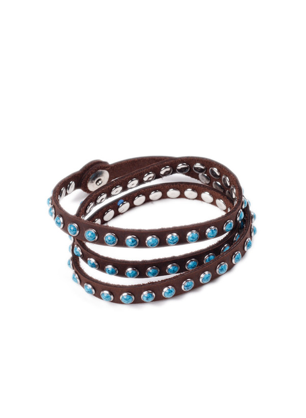 Men's MAPLE Leather Wrap Bracelet Brown Men's MAPLE Leather Wrap Bracelet Brown