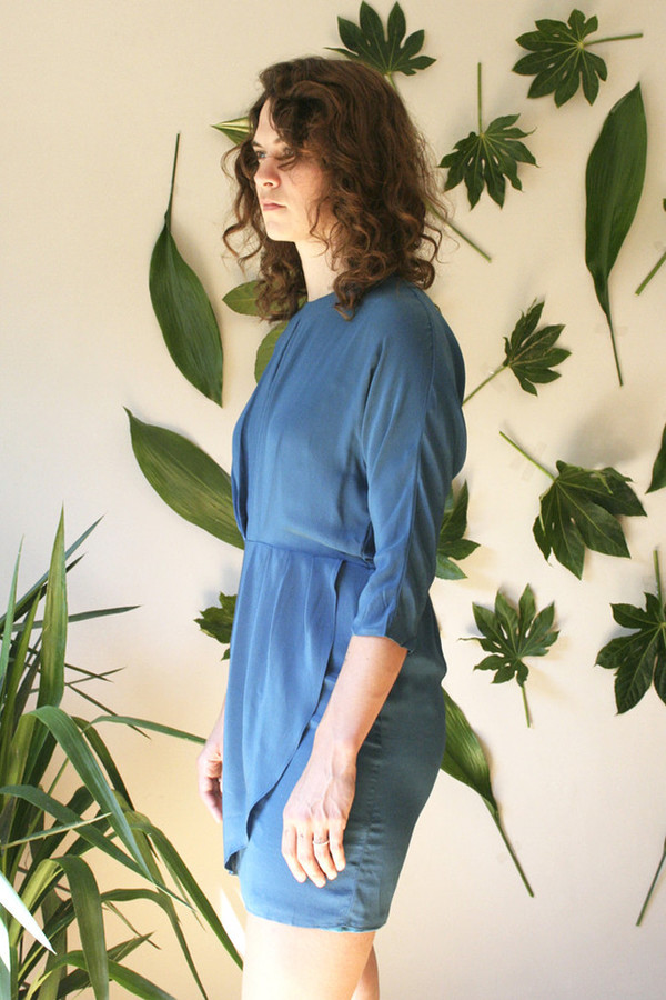 COVET MARINE WRAP DRESS COVET MARINE WRAP DRESS
