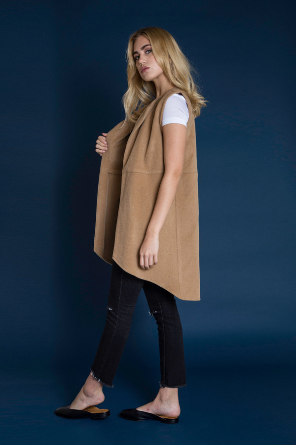 BETWEEN TEN Kevina Wool Vest - Camel BETWEEN TEN Kevina Wool Vest - Camel