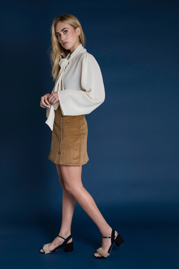 BETWEEN TEN Rae Bow Blouse - Ivory BETWEEN TEN Rae Bow Blouse - Ivory