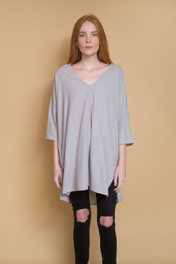 Ali Golden Kimono Tunic - Grey Ali Golden Kimono Tunic - Grey