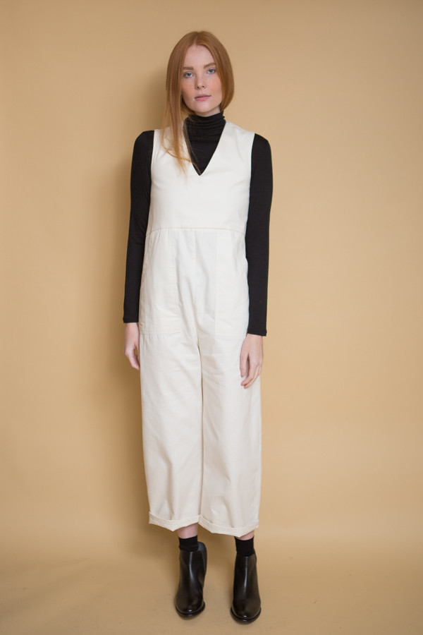 Micaela Greg Utility Jumpsuit - Cream Micaela Greg Utility Jumpsuit - Cream