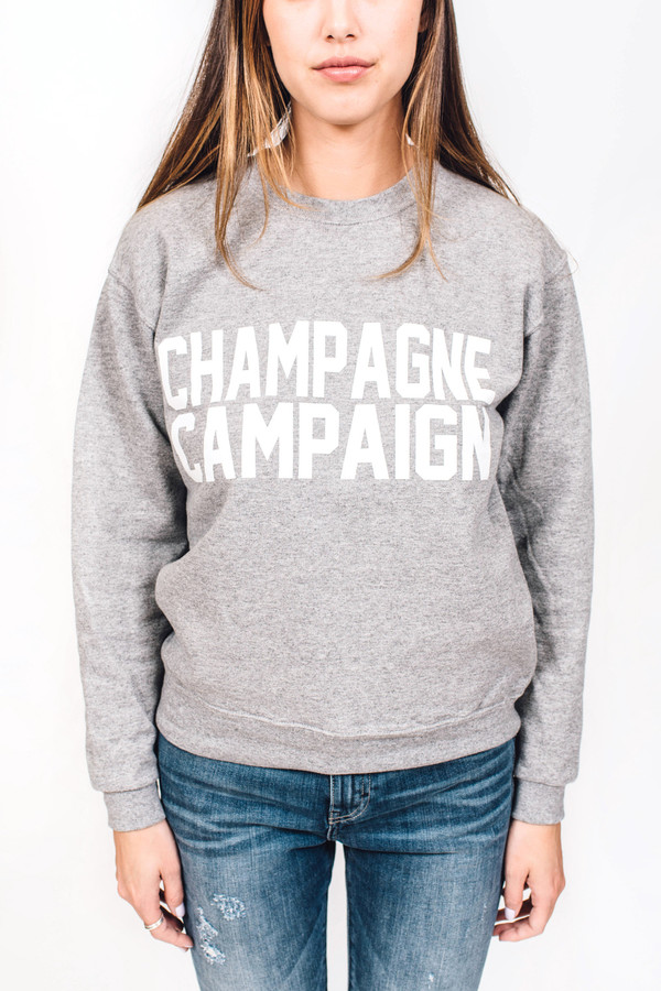 PRIVATE PARTY Champagne Campaign Sweatshirt PRIVATE PARTY Champagne Campaign Sweatshirt