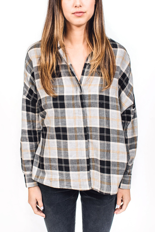 Sessun Delima Shirt Black Plaid Sessun Delima Shirt Black Plaid