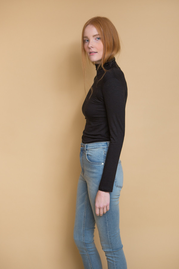 Micaela Greg Jersey Mock Turtleneck Micaela Greg Jersey Mock Turtleneck