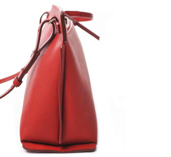 Red Medium Shoulder Pochette by Bonastre Red Medium Shoulder Pochette by Bonastre