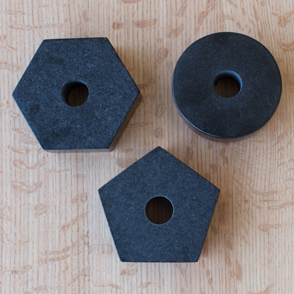 Fort Standard Black Granite Candle Holder Fort Standard Black Granite Candle Holder